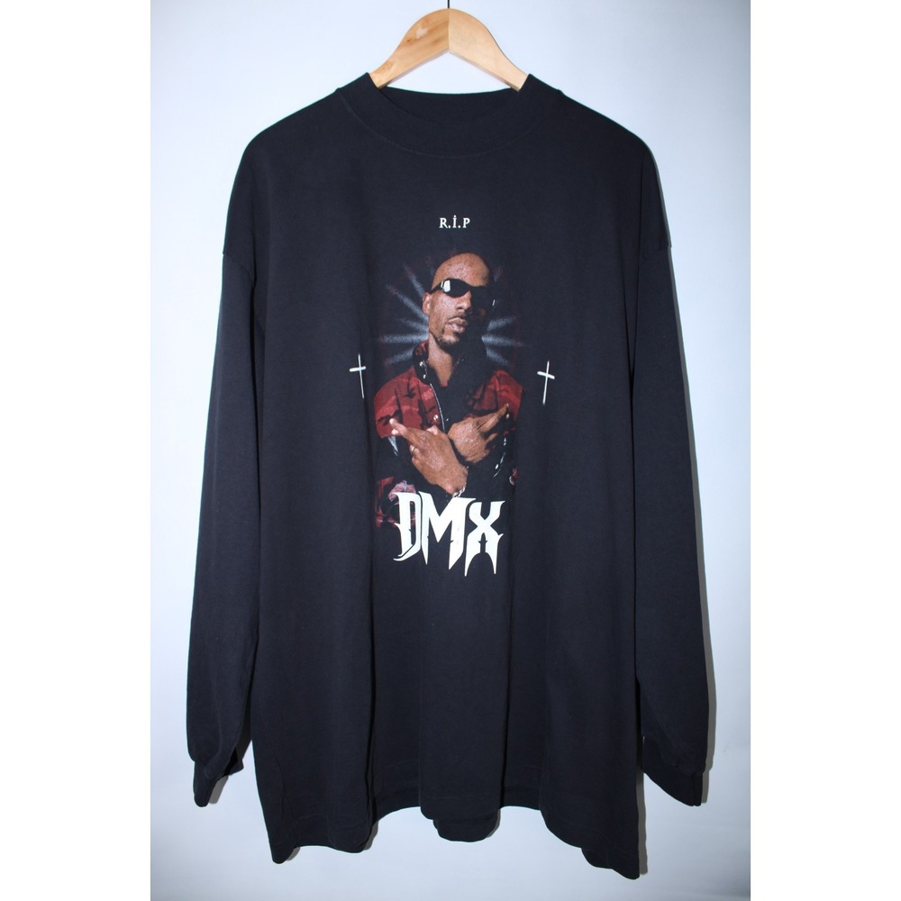 Balenciaga x Yeezy Men's XL Black Long Sleeve DMX Tribute Sweatshirt